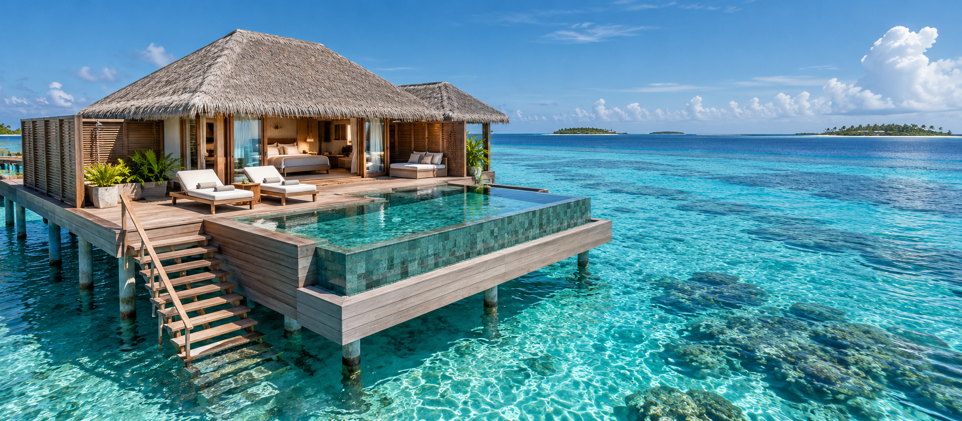 Overwater villa holidays in the Maldives