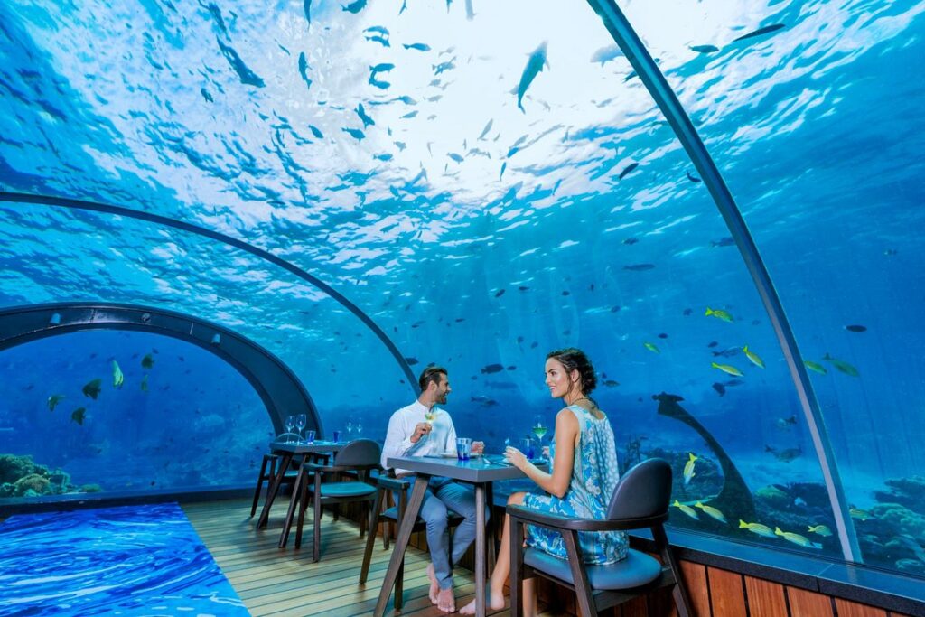 dining underwater in maldives. an all inclusive experience.